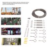 304 Stainless Steel Wire Rope Set with Hook Ring Screws