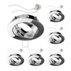 ledscom.de Circ Ceiling Mounting Frame Aluminium Pivoting Chrome (LED/Halogen/MR16/50 mm)