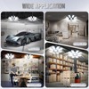 TOPAUBUB Garage Light 6 Pack 220W, 22000LM LED Lights for