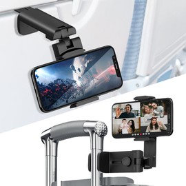 Huogantom Huogantom Universal Airplane Travel Phone Holder: Travel Essentials Phone Mount for Desk with Multi-Directional 360 Degree Rotation, Trip Accessories Must Haves Phone Holder for Flying, Table
