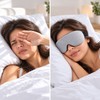 3D Contoured Sleep Mask with Deep Eye Cups, Light-Blocking Memory