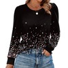 Alaroo Black Shirts Casual Flower Tops Womens Fall Fashion 2025