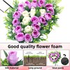 Lodou 2 Sets Artificial Cemetery Flowers, Grave Memorial Flowers with