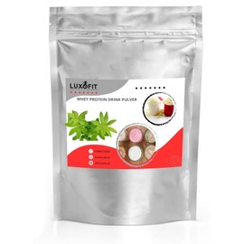 Luxofit Whey Proteinpulver mit L-Carnitin, Eiweißpulver, Fitnessshake mit verschiedenen Geschmacksrichtungen, Muskelaufbau Ergänzungsmittel, natürliche Aromen (200 g, Waldmeister)