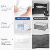 Clothes Storage Bags, Foldable Thick Fabric Blanket Storage Boxs, Large