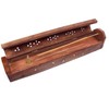 Luxflair Beautiful handmade from sheesham-wood box for incense sticks and