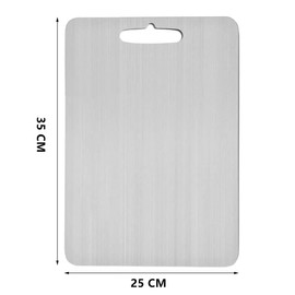 Stainless Steel Cutting Board, Chopping Board, Hanging Kitchen Pastry Board, Double Sided Thickened Cutting Edge Baking Sheet