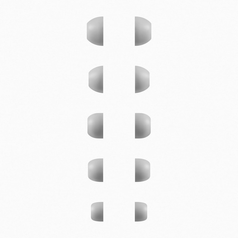 Geiomoo Silicone Ear Tips for Beats Powerbeats Pro 2, Replacement