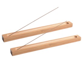 Bamboo Incense Holder, Set of 2, Incense Burner, Simple Horizontal Incense Burner, Japanese Style, Portable, Meditation, Zazen Interior