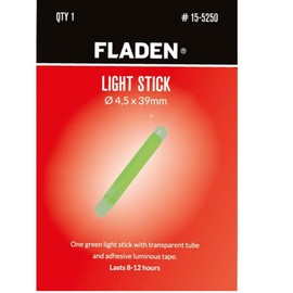 FLADEN Fishing - Pack of 10 4.5 x 39mm Light Sticks/Yellow Glow - Night Time Indicator Lights for Float and Rod Tips 8 Hours Plus of Activation [15-5251]