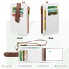 RFID Card Holder Wallet, Keychain Wristlet Wallet With 9 Card