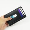 Emono Men's Folding Credit Card Case, Fragment Case, Genuine Leather,
