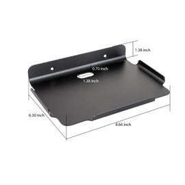 Shinewider 10'' Floating Shelves for Wall,Metal Wall Shelf for Wall Storage,for Smart Home,Speakers, Router,Camera,Plants,Wall Managment for Bedroom,Bathroom, Living Room(Black)