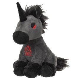 Ebros Gift Mythical Fantasy Legend Black Dark Unicorn Hell Steed Soft Figurine 9" Tall Collectible Sculpture