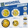 HIGHDRIL 3" 75mm Circular Saw Blade Set 4pcs - Diamond/HSS/Carbide
