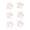 100pcs Star Moon Paper Clips Prevent Rust Skid Resistance Cute