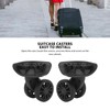 Alomejor Universal Luggage Suitcase Wheels Spare Parts Replacement Double Row