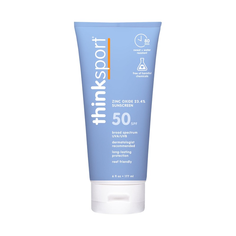Thinksport SPF 50+ Mineral Sunscreen – Safe, Natural Sunblock for
