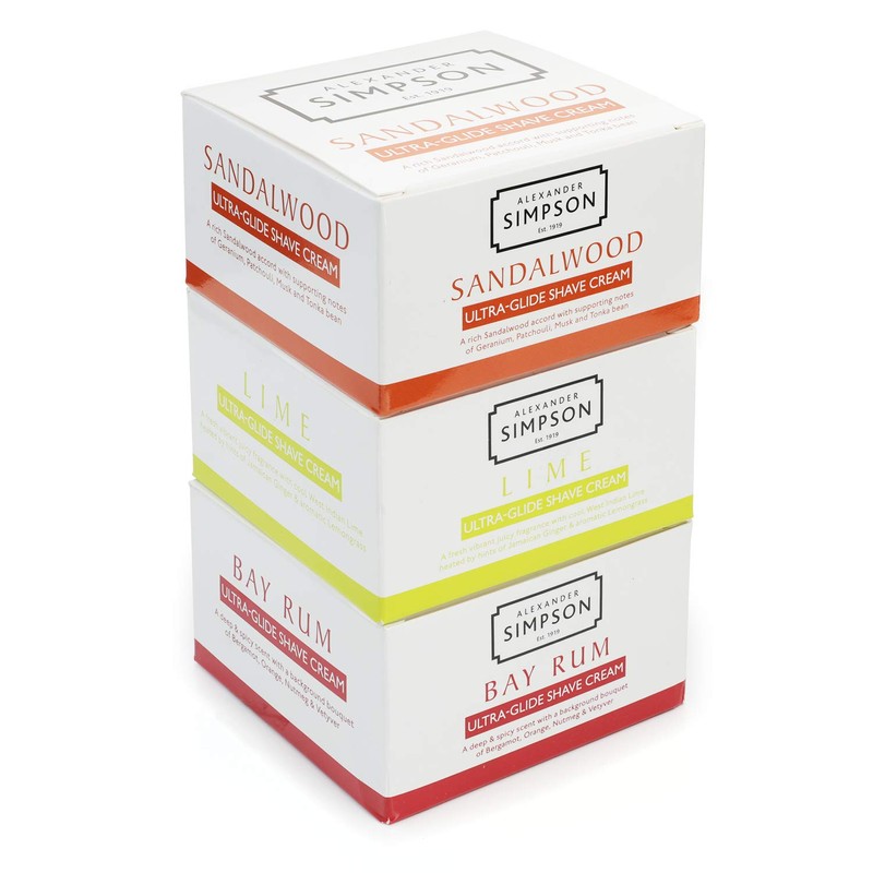 Simpsons bay rum ultra-glide shaving cream