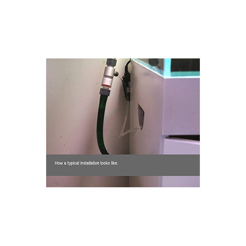 QANVEE Inline CO2 Atomizer Diffuser Aquarium Planted Tanks Aquascape (M2