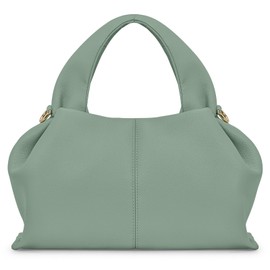 oscaurt Handbag Women's Crossbody Bag Small Shoulder Bag PU Leather Shoulder Bag Dumpling Bag Handbag with Removable Shoulder Strap Gifts for Women, Grey Green, hobo