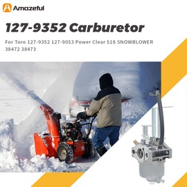 Aulavik 127-9352 Carburetor Compatible with Toro 127-9352 127-9053 Power Clear 518 SNOWBLOWER 38472 38473