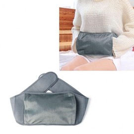 Belly bag-type thermal water bag 800ml hot water compress hand warmer gray