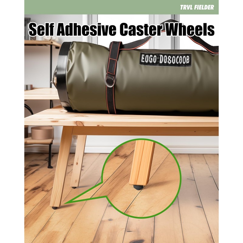 TRVL FIELDER Self Adhesive Caster Wheels for Furniture, Small Casters