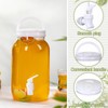 Havawish 2 Pcs 1 Gallon Plastic Beverage Dispenser with Spigot