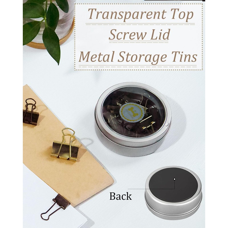 Mini Binder Clips 0.75in 24-Pack - Multicolor Bronze Clips for