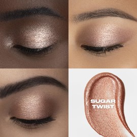 Urban Decay 24/7 Glaze-On Liquid Eyeshadow (Sugar Twist - Rose Gold Shimmer), Crease-resistant, Glitter Eye Makeup with Built-in Brush, Smooth Application, Travel Makeup - 0.1 fl oz