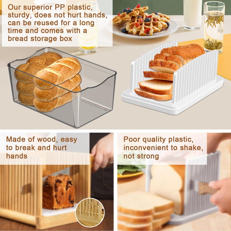 Kiss Core Upgrade Pull Out Bread Slicer for Homemade Bread