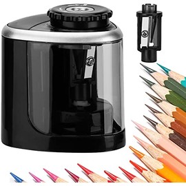 Sacapuntas Elctrico,Sacapuntas Rpido para Estudiantes,Sacapuntas Elctrico para Lpices de 6 a 12 mm,Personal Electric Pencil Sharpener para Escuela... 