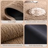 Washable Corner Kitchen Mat, L Shape Rug for Island Table,