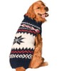 Chilly Dog Navy Vail Dog Sweater (Large)