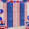 Patriotic Party Decorations, Red White Blue 2 Pack America Tinsel