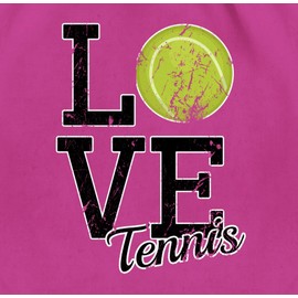 Shirtracer - Gym Bag Backpack - Tennis Player Gift - Love Tennis, 3 Fuchsia