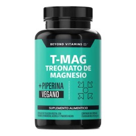Mag Treonato Magnesio Complex Acerola Piperina Magnesium Threonate Pimienta Negra Azúcar Bisglicinato Vitaminas Mujer Hombre 180 Cápsulas