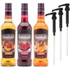 Upouria Coffee & Tea Syrup Variety Pack, Raspberry, Mango, and