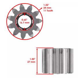 John Deere 2-Pack Steering Sector Gear for John Deere LA120 LA125 LA130 LA135 GX20053