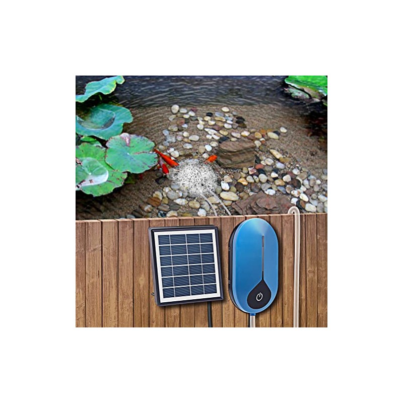 Bomba de Aire Solar, Mini Oxigenador de Tanque de Peces