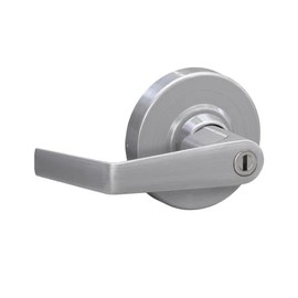 SCHLAGE Bathroom, Bedroom with Stylish Tulip Shape Door Knob Lockset Hardware | Keyed Entry, Lever Handle, and More ALX40SAT626