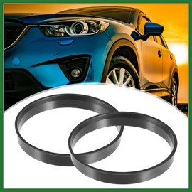 Motoforti 70.1mm to 66.1mm Universal Car Hub Centric Rings Black - Pack of 4 Long-Lasting