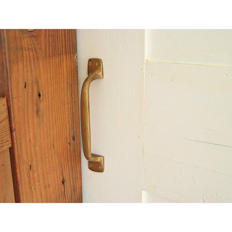 GALLUP 7505-34 Solid Door Pull Handle Brass Antique Style 7505-34
