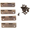 dophee 20 Pack Antique Bronze Vingage Hinges, Mini Retro Hinges