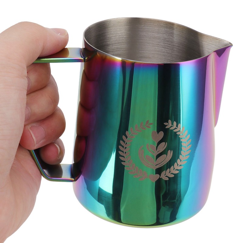 Frothing Pitcher 304 Stainless Steel Pull Flower Cup Coffee Milk