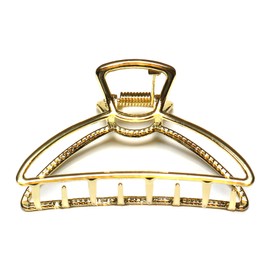 QinGoo Large Metal Hair Clip Beautiful Women's Hair Clip Headpiece Elegant Hair Accessory 1 Piece 8 cm Gold