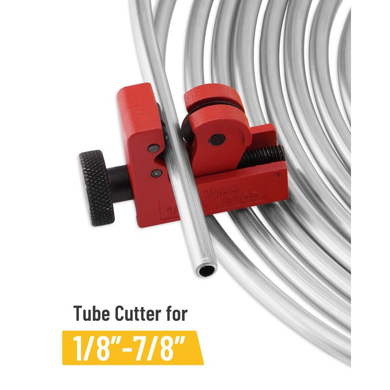 Turnirace 25 ft 3/16in &1/4in Zinc-Plated Brake Line Flaring Tool