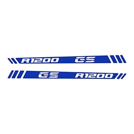 2 Reflective Stickers Compatible with Motorcycle R 1200 GS Adventure Handguards (Blue)