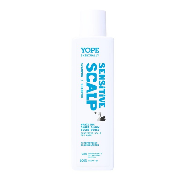 Yope Natural Shampoo 98% Natural IngredientsSoothing Moisturizing Skinimally Sensitive Scalp